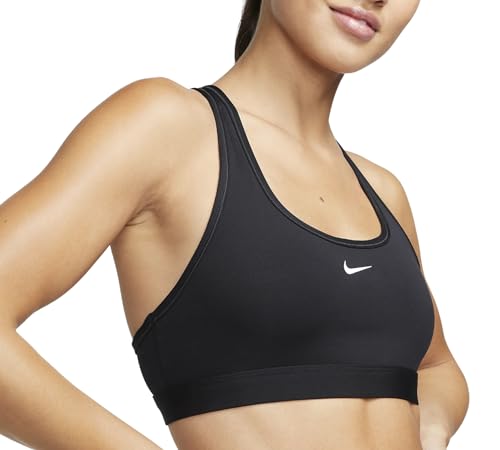 Nike Swoosh Sport Bra Sport BH (DE/NL/SE/PL, Alphanumerisch, S, Regular, Regular, Black) von Nike