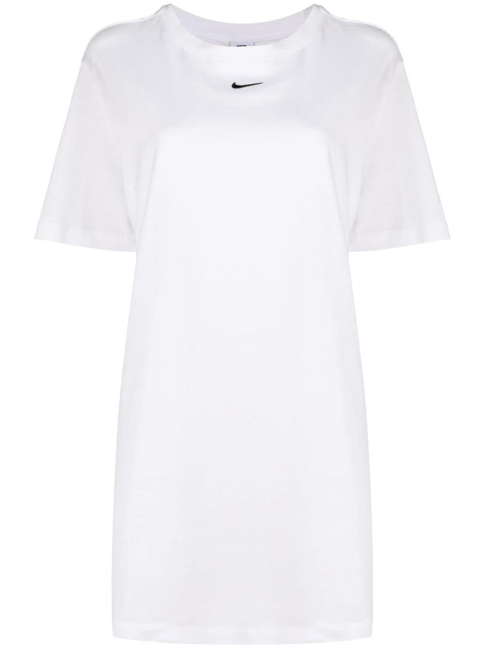 Nike T-Shirtkleid mit Logo-Stickerei - Weiß von Nike