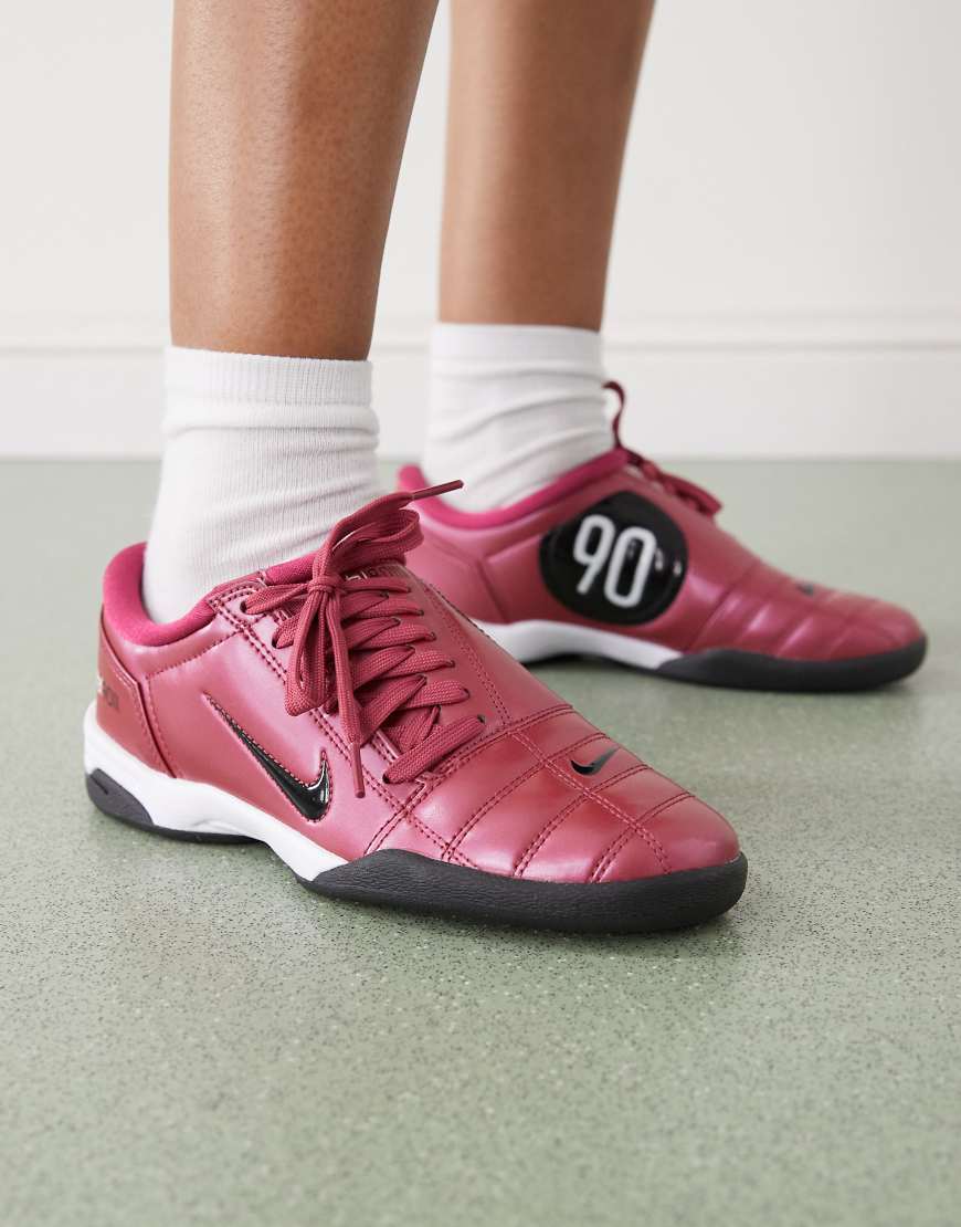 Nike - T90 - Metallic-Sneaker in Rot und Schwarz von Nike