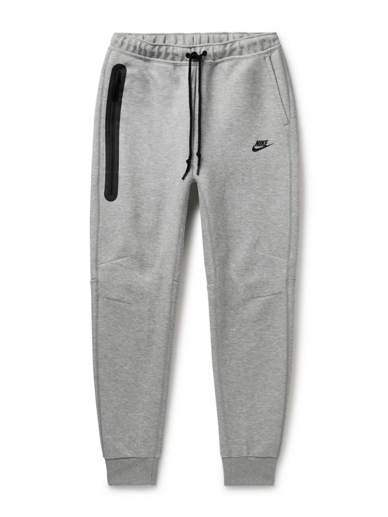Nike - Tapered Logo-Print Cotton-Blend Tech Fleece Sweatpants - Men - Gray - XXL von Nike