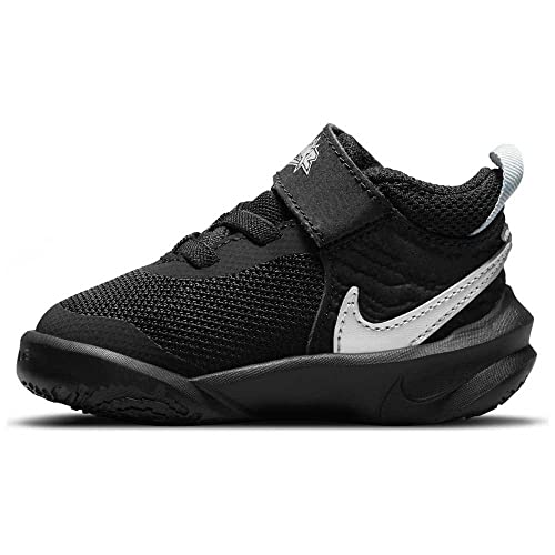 Nike Team Hustle D 10 Gymnastikschuh, Black Metallic Silver Volt White, 17 EU von Nike