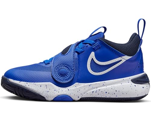 Nike Team Hustle D 11 (Ps) Three Quarter High Schuhe, Hyper Royal/White-Obsidian-White, 35 EU von Nike