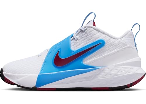 Nike Hustle D 12 (Gs) Basketballschuh, White/Team Red/University Blue, 39 EU von Nike