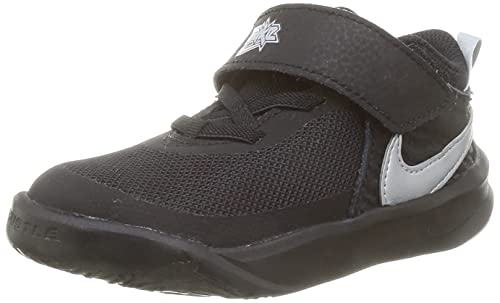 Nike Unisex Kinder Team Hustle D 10 Basketballschuh, Black Metallic Silver Volt White, 28.5 EU von Nike