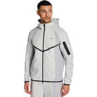 Nike Tech Fleece Herren Kapuzenpullover - Silber - Größe XS - Poly Fleece von Nike