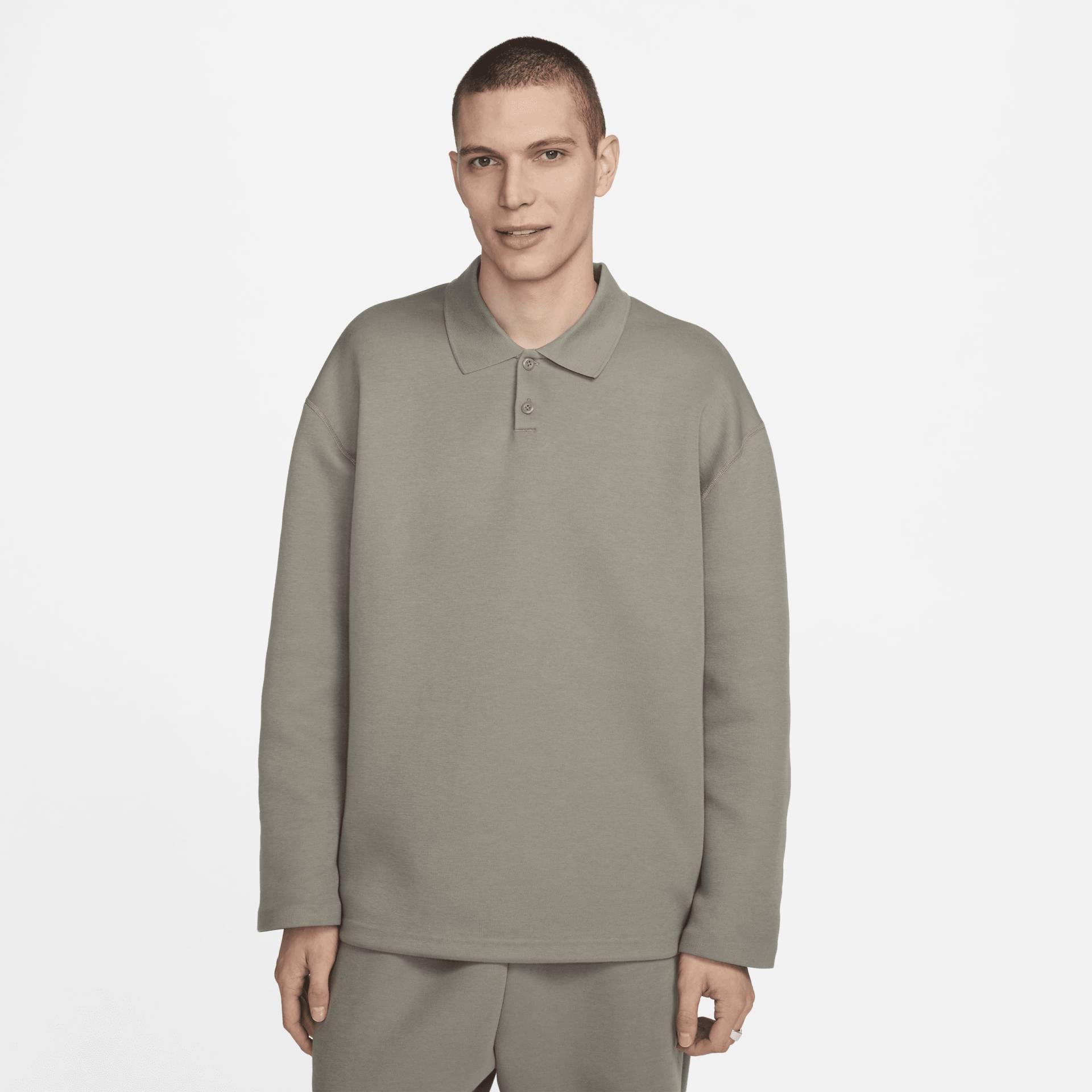 Nike Tech Fleece Reimagined Herren-Poloshirt - Grau von Nike