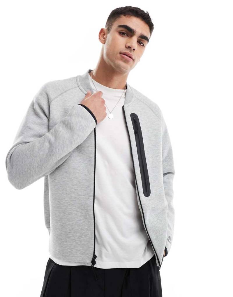 Nike - Tech Fleece - Sweatshirt in Grau-Schwarz von Nike