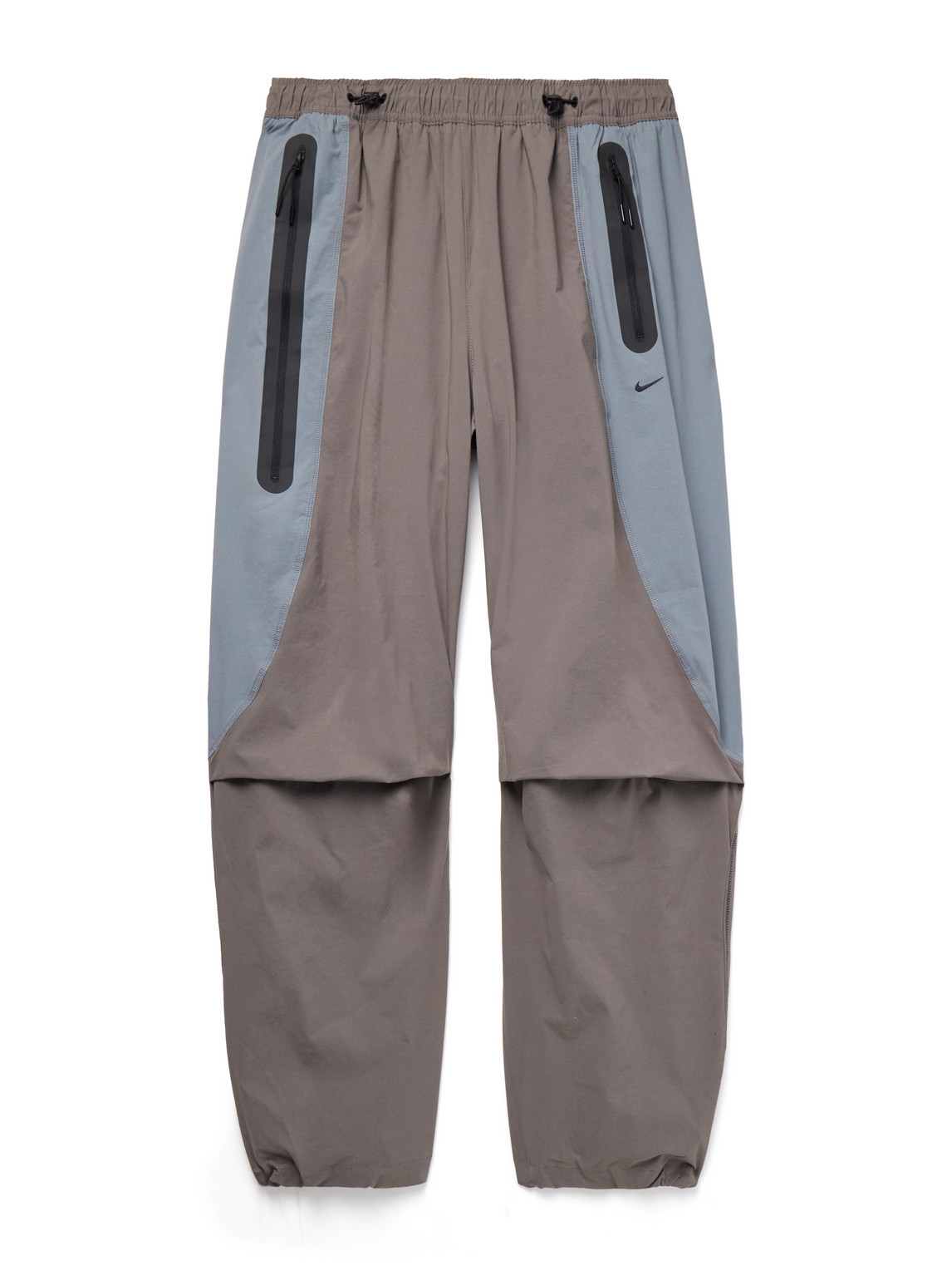Nike - Tech Wide-Leg Colour-Block Dri-FIT Track Pants - Men - Gray - M von Nike