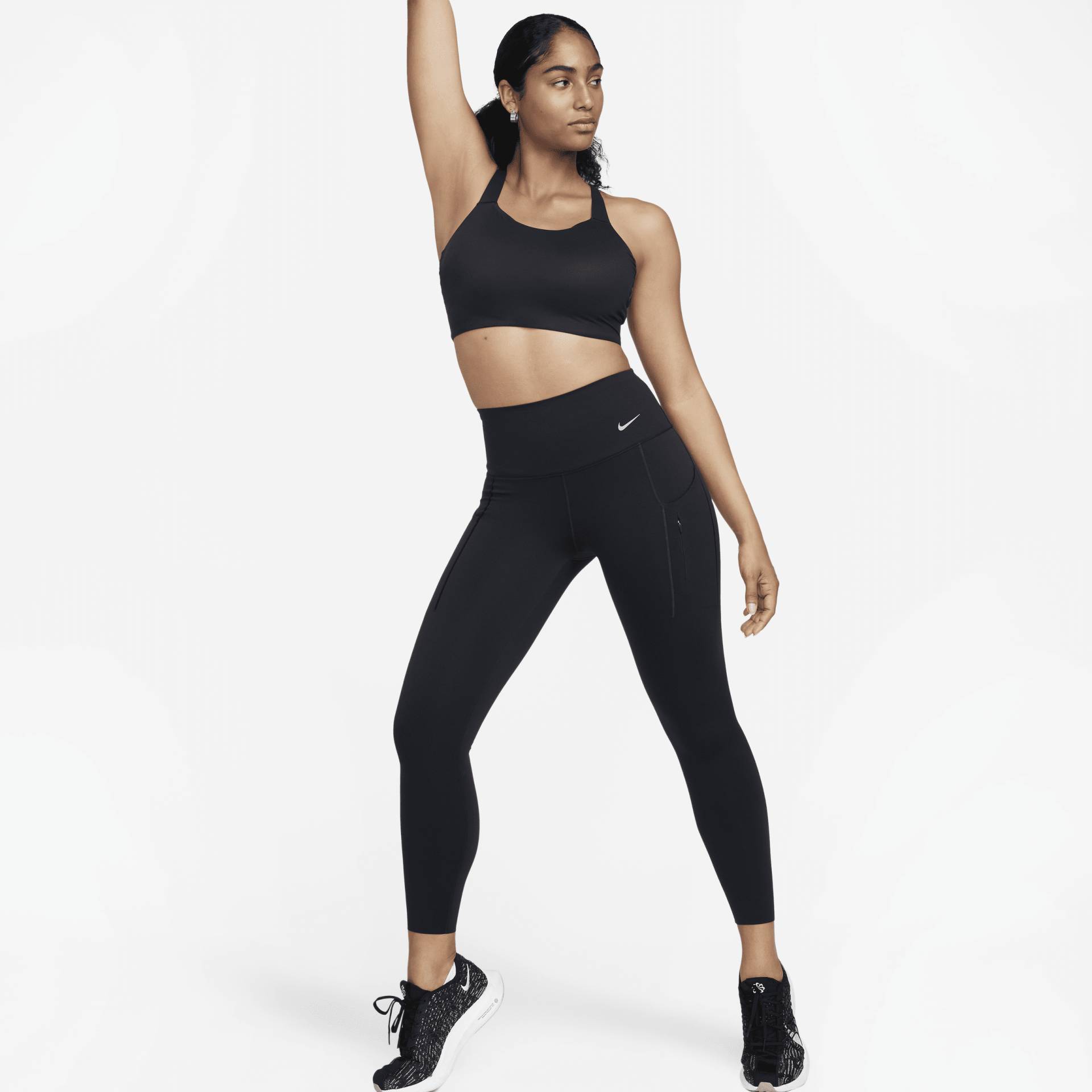 Nike Go Therma-FIT 7/8-Leggings mit hohem Bund und Taschen für Damen - Schwarz von Nike