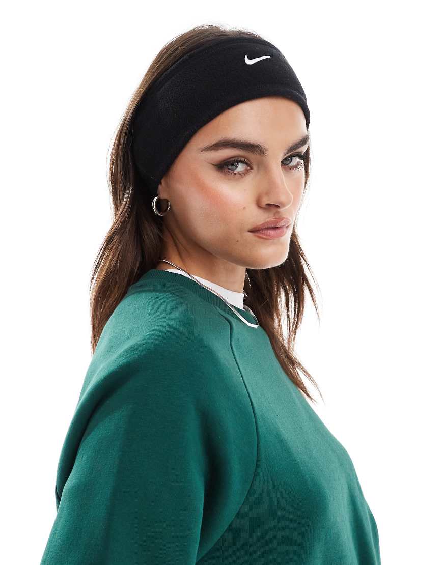 Nike - Therma-Fit - Fleece-Stirnband in Schwarz von Nike