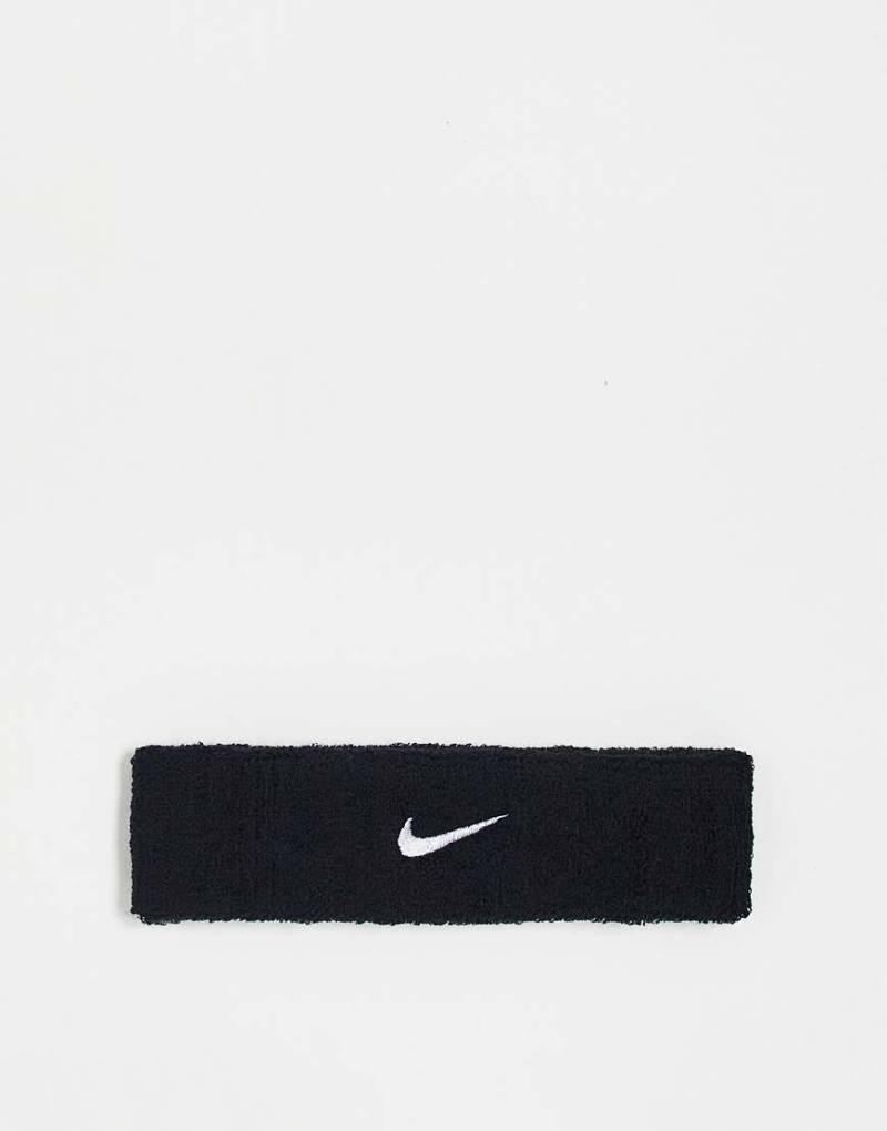 Nike Training - Unisex-Haarband in Schwarz mit Swoosh-Logo von Nike