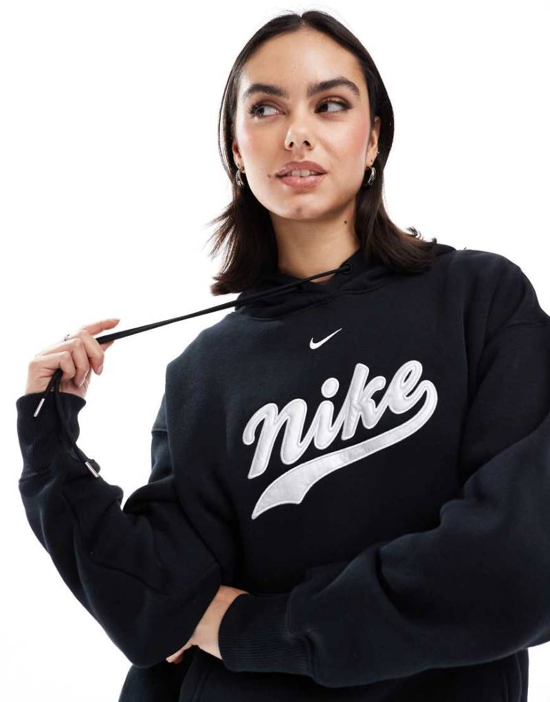 Nike - Trend Phoenix - Oversize-Kapuzenpullover in Schwarz von Nike