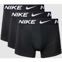 Nike Trunks mit elastischem Logo-Bund im 3er-Pack in Black, Größe XS von Nike