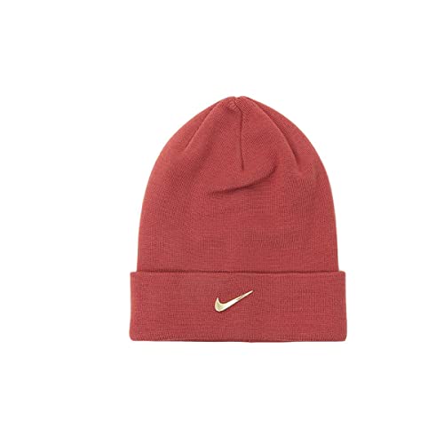 Nike U NSW Beanie Cuffed Swoosh CW6324-691, Rot, One Size von Nike