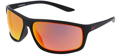 Nike Unisex Sunglasses, 011 Matte Black Grey red, 66 von Nike