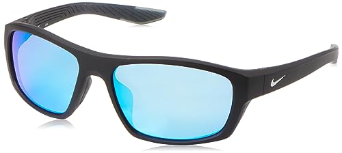 Nike Unisex Brazen Boost M FJ1978 NKFJ1978 Sunglasses, 011 Matte Black Grey Blue, 57 von Nike