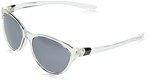 Nike Unisex City Persona Dj0892 Sunglasses, 900 Clear Grey Silver FLA, 57 von Nike