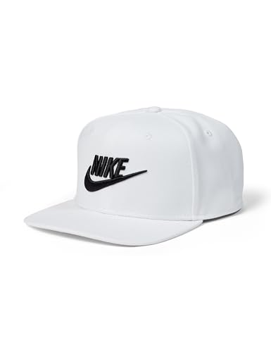 Nike Unisex Erwachsene Dri-Fit Pro Structured Futura Cap, Weiß/Weiß/Wolfgrau/Schwarz, S-M von Nike