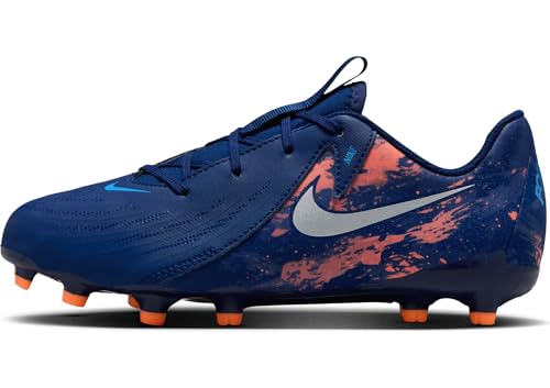 Nike Unisex JR Phantom GX II Academy TF EH Oxford-Schuh, Blue Void Chrome, 37.5 EU von NIKE