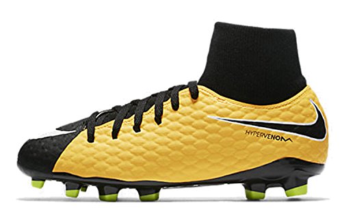 Nike Unisex Jr. Hypervenom Phelon 3 Dynamic Fit FG Fußballschuhe, Orange (Laser Orange/Black-White-Volt) von Nike