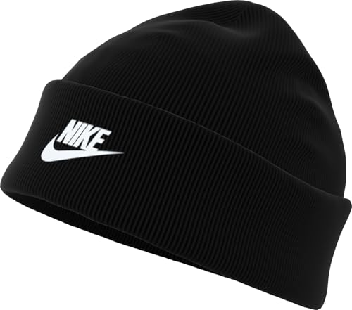 Nike Kinder K Nk Peak Beanie Tc FUT Hut, Black/White, One Size von NIKE