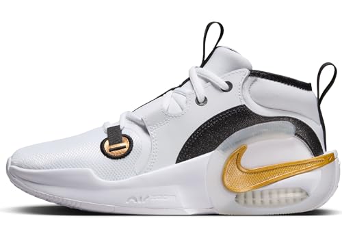 Nike Unisex Kinder Air Zoom Crossover 2 (Gs) Sportschuh, Weiß Metallic Gold Schwarz Tinte, 40 EU von Nike