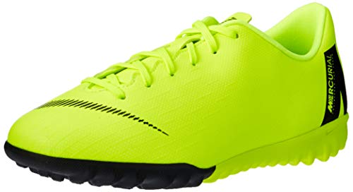 Nike Unisex-Kinder Jr. MercurialX Vapor XII Academy GS Turf Fußballschuhe, Schwarz (Volt/Black 701) von Nike