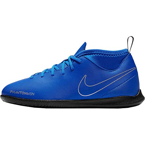 Nike Unisex-Kinder Jr. Phantom Vision Club Dynamic Fit IC Fußballschuhe, Blau (Racer Blue/Black-Metallic Silv 400) von Nike
