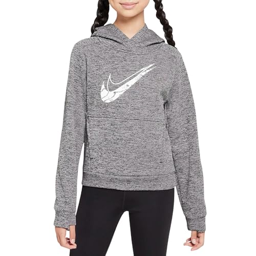 Nike Unisex Kinder K Nk Tf Rpl Multi HDY Hbr Sr, Black/Lt Smoke Grey/Htr/White, 158/170 von Nike