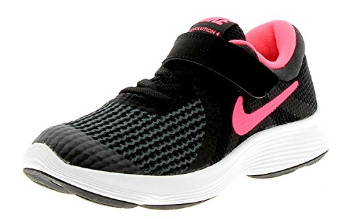 Nike Unisex-Kinder Laufschuh Revolution 4, Schwarz (Black/Racer Pink. 004), 27.5 EU von Nike