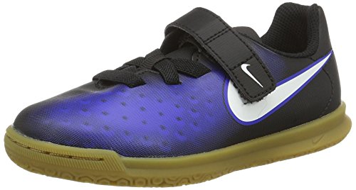 Nike Unisex-Kinder Magista Ola II (V) IC Fußballschuhe, Schwarz (Black/White-Paramount Blue-Hyper Orange) von Nike