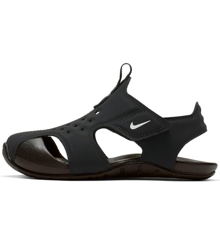 Nike Unisex-Kinder Sunray Protect 2 (td) Durchgängies Plateau Sandalen, Schwarz (Black/White 001), 25 EU von Nike