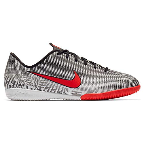 Nike Unisex-Kinder Vaporx 12 Academy Gs NIC Fußballschuhe, Weiß (White/Challenge Red-Black 170) von Nike