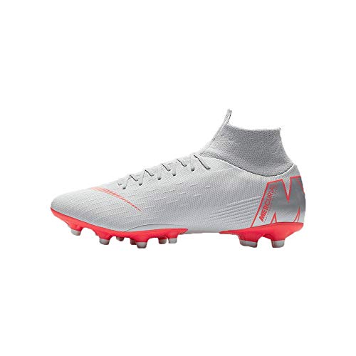 Nike Unisex MercurialX Superfly VI Academy Turf JDI Sneakers, Mehrfarbig (Wolf Grey/Lt Crimson/Pure Platinum 001), 41 EU von Nike