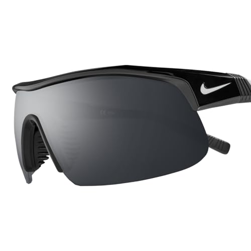 Nike Unisex Show X1 Sonnenbrille, Black/Silver Flash, One Size von Nike