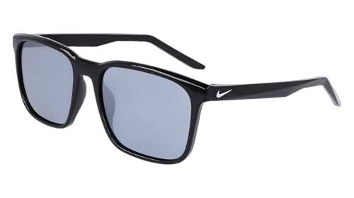 Nike Unisex Sun Sunglasses, 011 Black Polar Silver FL, 57 von Nike