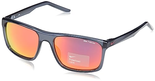 Nike Unisex Sun Sunglasses, 021 Dark Grey Polar red f, 58 von Nike