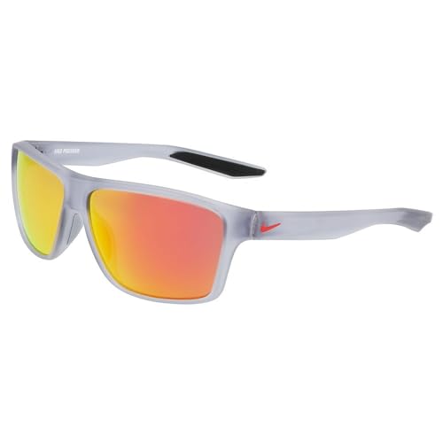 Nike Unisex Sunglasses, 012 Matte Wolf Grey red m, One Size von Nike