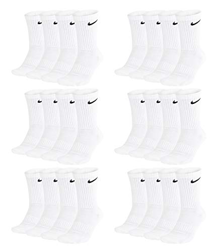 Nike Unisex Trainingssocken Everyday Cushioned Crew Socks SX7664 12 Paar, Artikel:-100 white, Größe:42-46 von NIKE