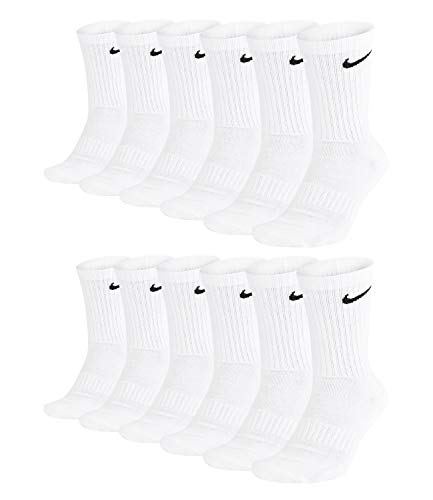 Nike Unisex Trainingssocken Everyday Cushioned Crew Socks SX7664 6 Paar, Größe:34-38, Artikel:-100 white von Nike