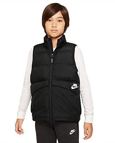 NIKE Unisex U NSW Snyfill Weste, schwarz/weiß, S von Nike