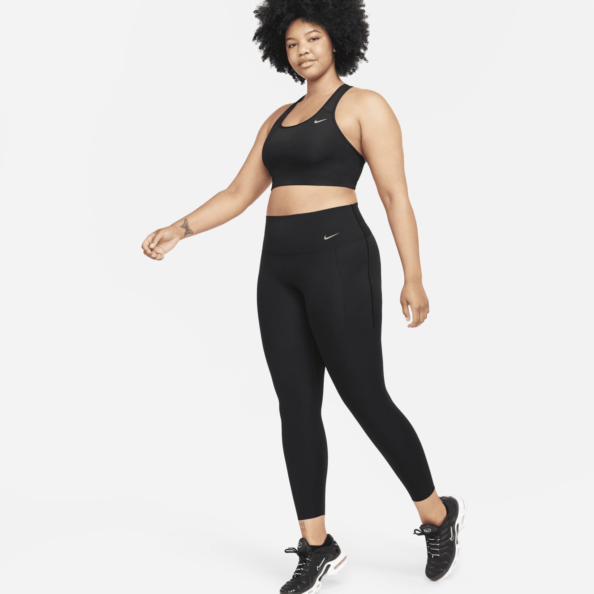 Nike Universa 7/8-Leggings mit Taschen, mittlerem Halt und hohem Bund für Damen - Schwarz von Nike