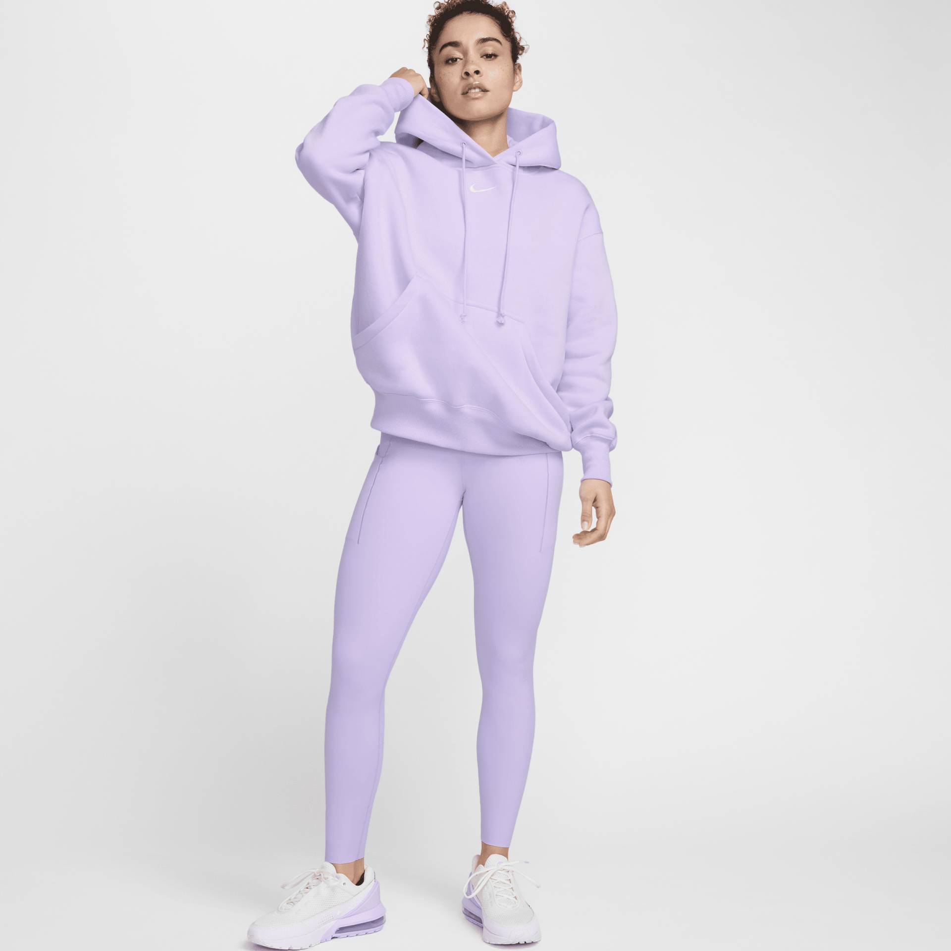 Nike Universa Leggings in voller Länge mit Taschen, mittlerem Halt und hohem Bund für Damen - Lila von Nike