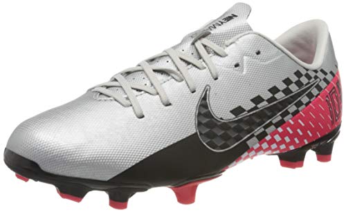 Nike Vapor 13 Academy N Fg/Mg Fußballschuhe, Mehrfarbig Chrome Black Red Orbit Platinum Tint 6, 33 EU von Nike