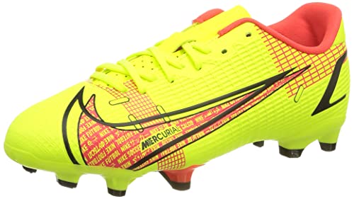 Nike Vapor 14 Academy Fußballschuh, Volt/Bright Crimson, 32 EU von Nike