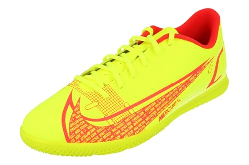 Nike Vapor 14 Club IC Herren Football Boots CV0980 Trainers (UK 9 US 10 EU 44, Volt Bright Crimson 760) von Nike