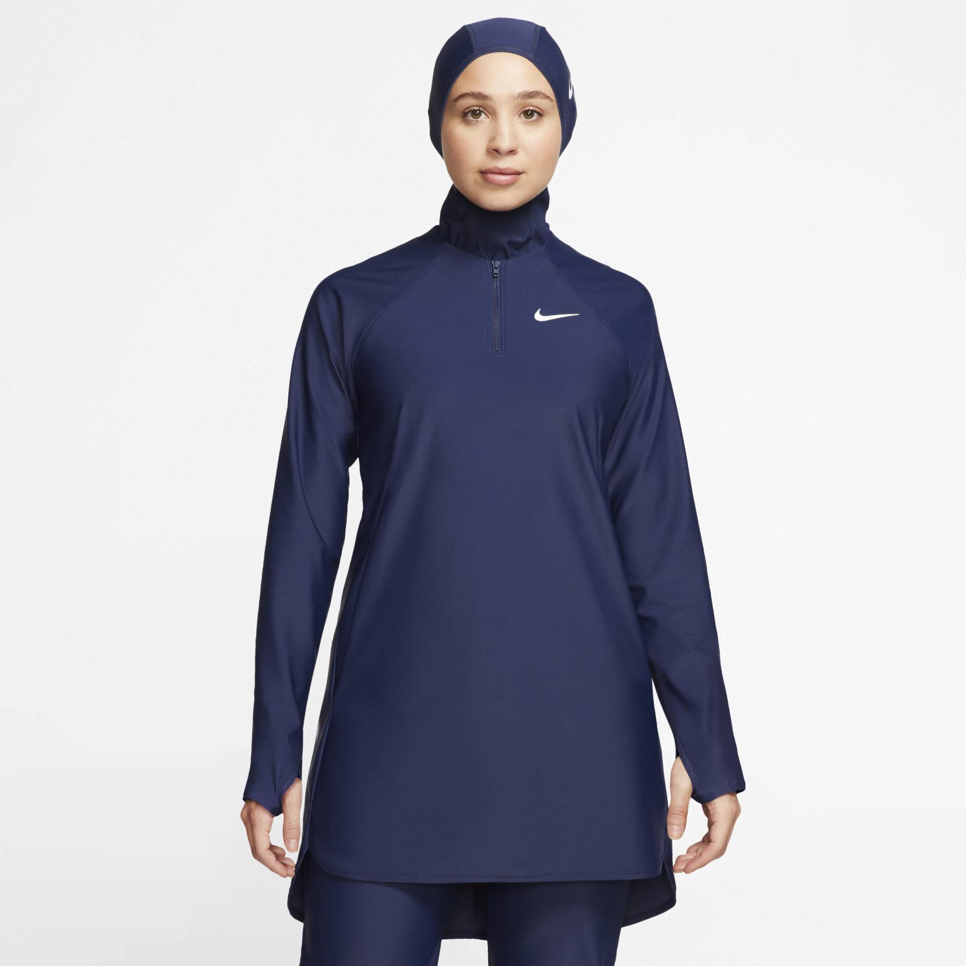 Nike Victory Essential Schwimm-Tunika mit durchgehendem Schutz für Damen - Blau von Nike