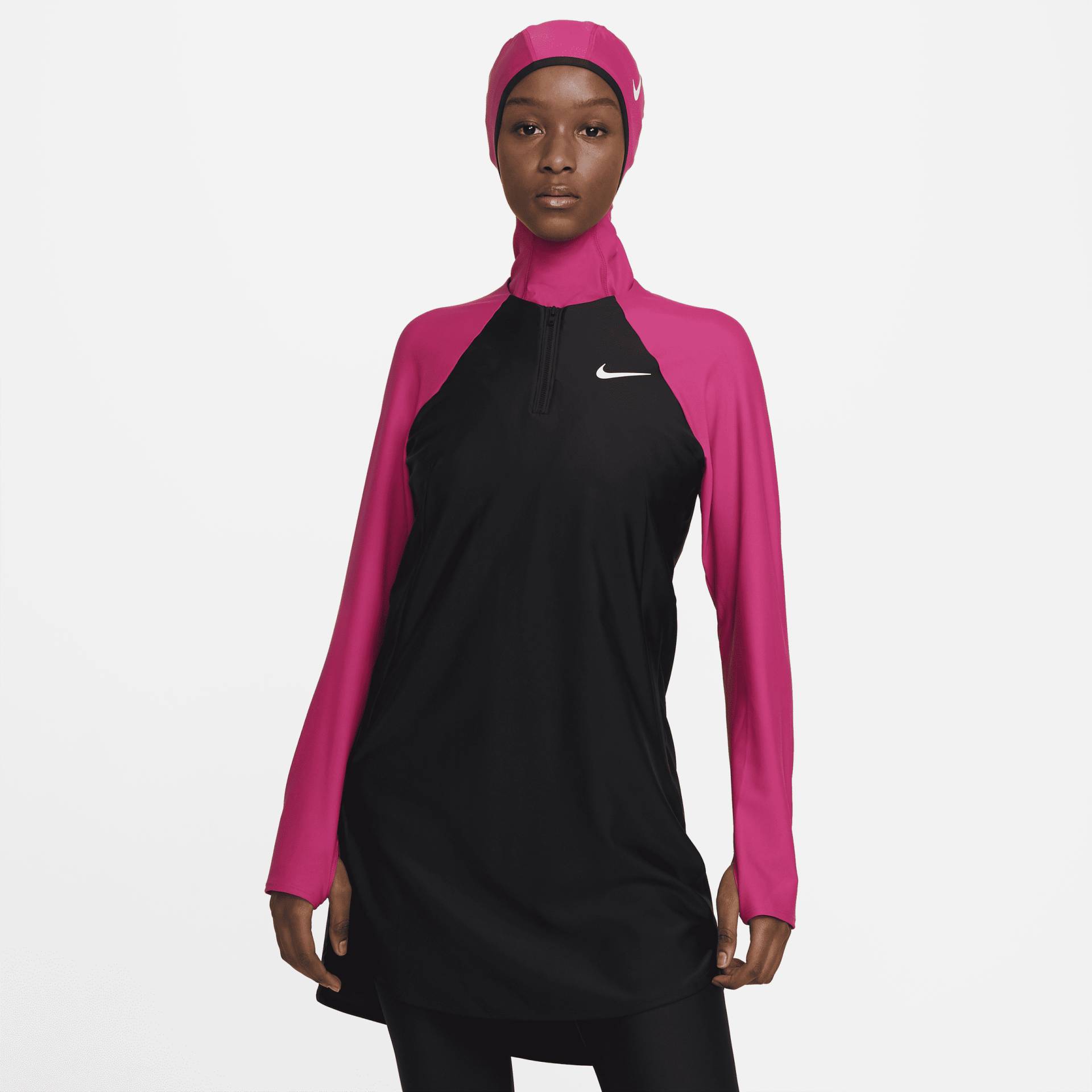 Nike Victory Essential Schwimm-Tunika mit durchgehendem Schutz für Damen - Pink von Nike