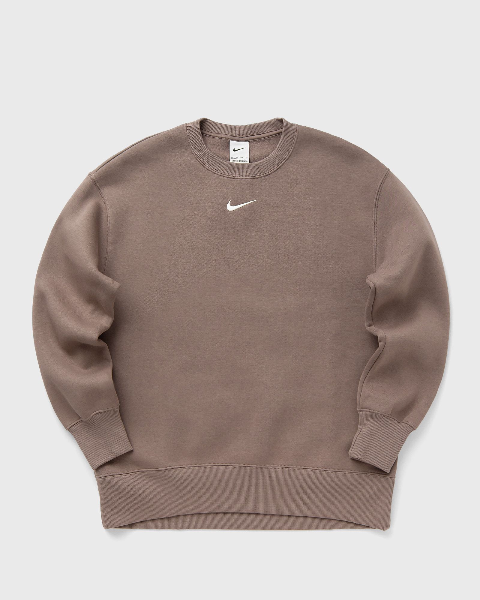 Nike WMNS Phoenix Fleece Oversized Crew-Neck Sweatshirt women Sweatshirts brown in Größe:M von Nike