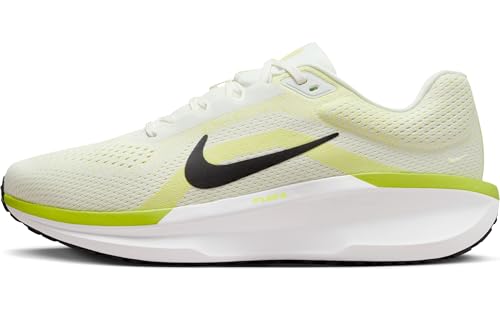 Nike Winflo 11 Herren Straßenlaufschuh, Sail/Black-Cyber-Life Lime, 41 EU von Nike